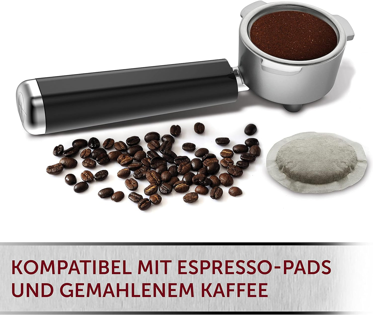 Breville Prima Latte II Siebträgermaschine | Espressomaschine/Kaffeemaschine Für Milchkaffee Und Cappuccino | Professionelle 19-Bar-Pumpe Und Milchaufschäumer | Rot [VCF109X]